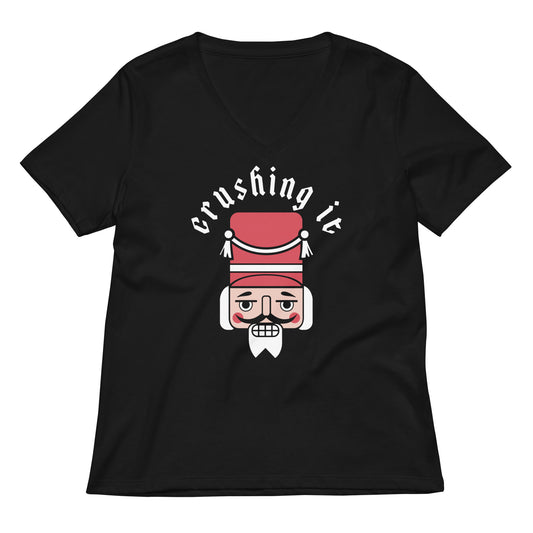 Crushing It Women's V-Neck Tee