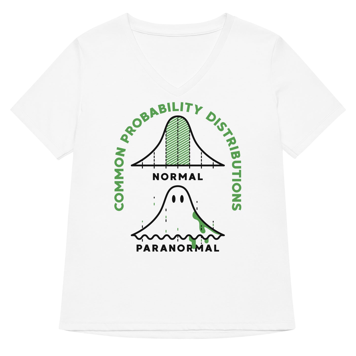 Common Probability Distributions Women's V-Neck Tee