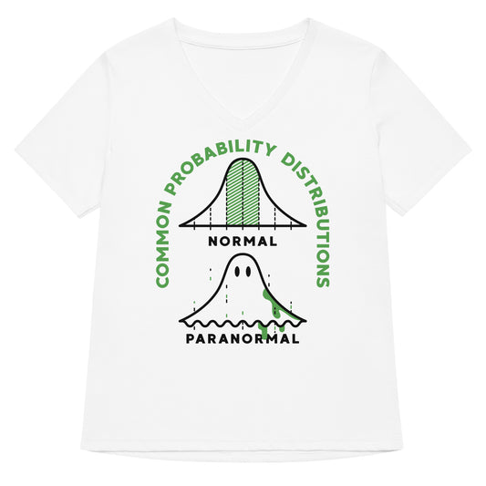 Common Probability Distributions Women's V-Neck Tee