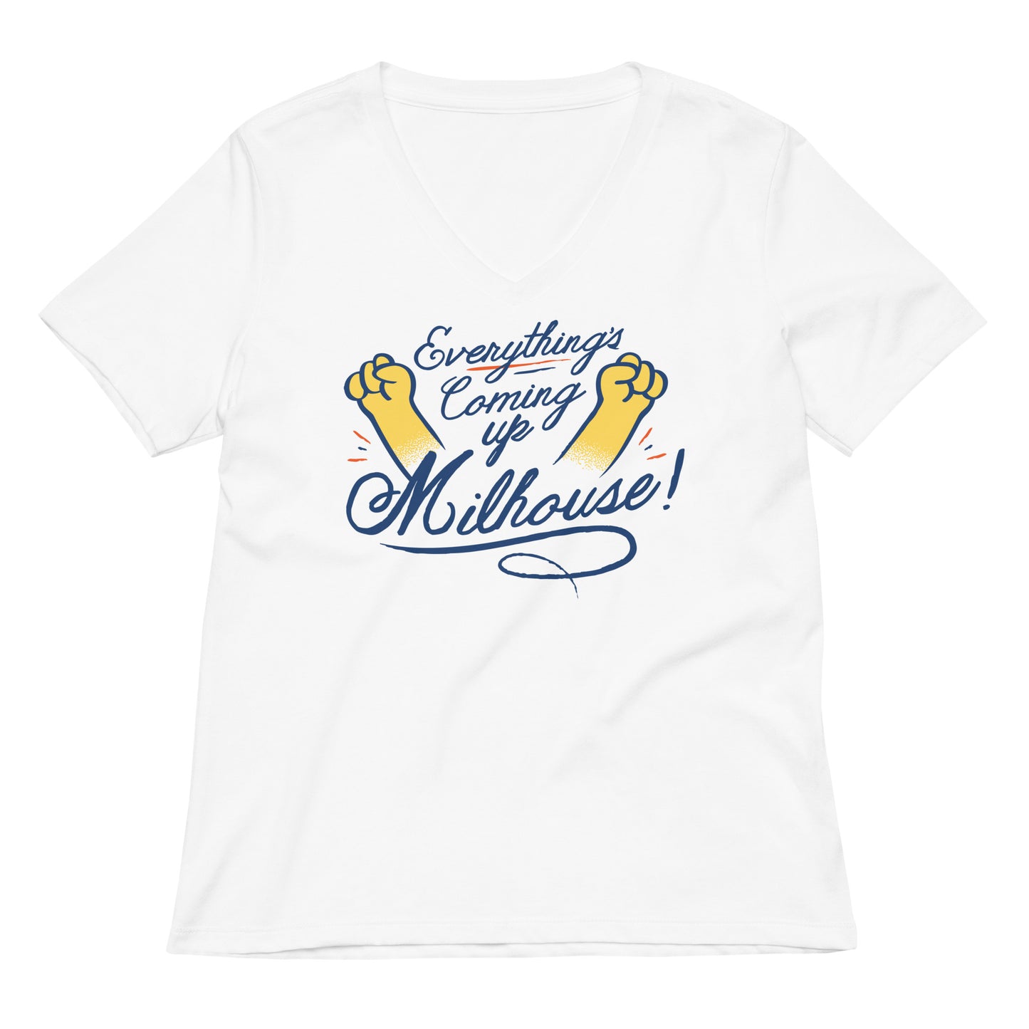 Everything's Coming Up Milhouse! Women's V-Neck Tee