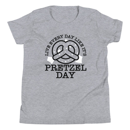Live Every Day Like It's Pretzel Day Kid's Youth Tee