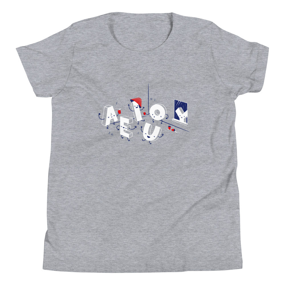 Vowel Party Time Kid's Youth Tee