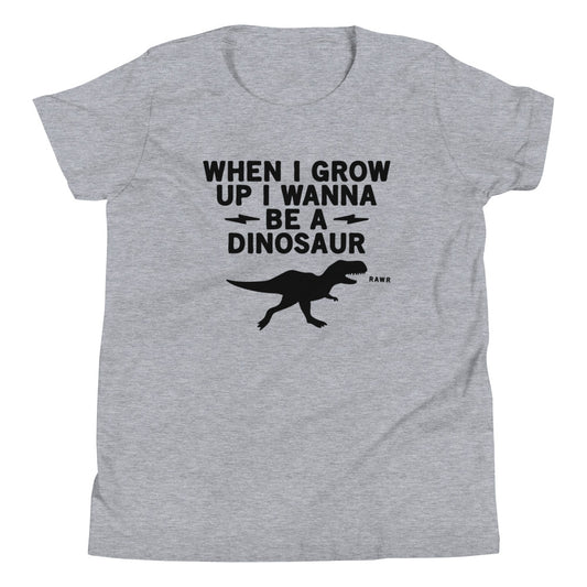 When I Grow Up I Wanna Be A Dinosaur Kid's Youth Tee