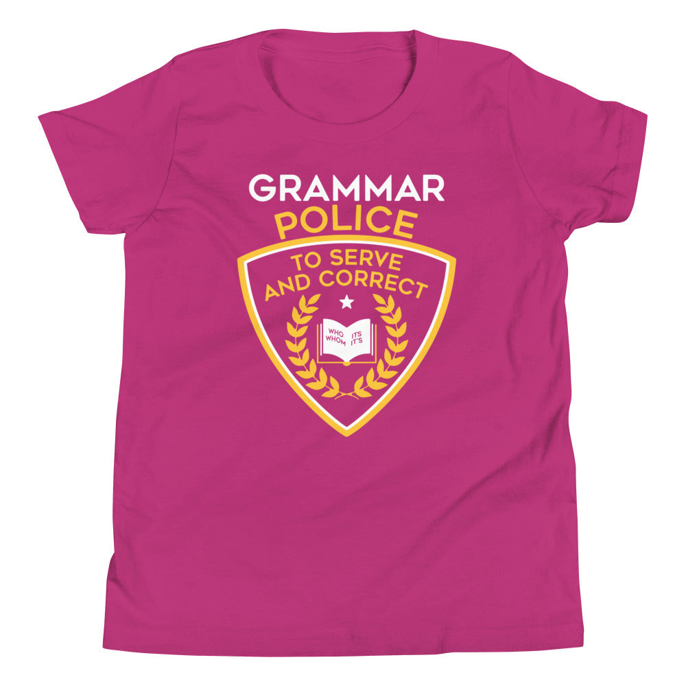 Grammar Police Kid's Youth Tee