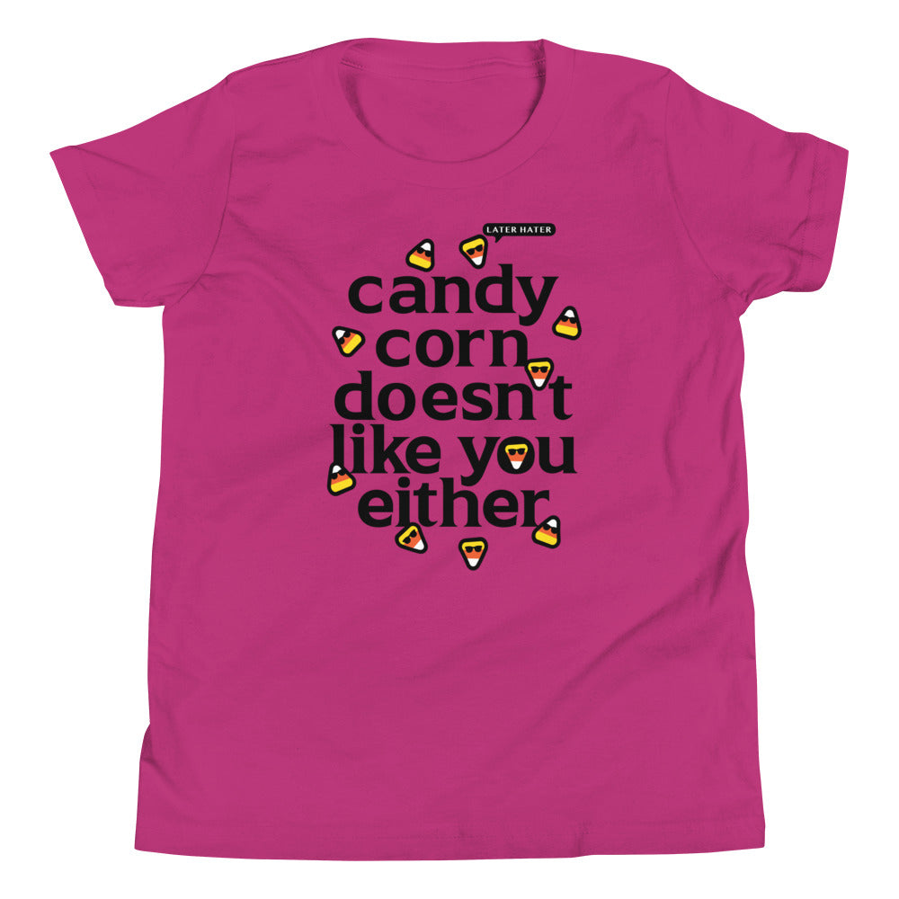 Candy Corn Doesn't Like You Either Kid's Youth Tee