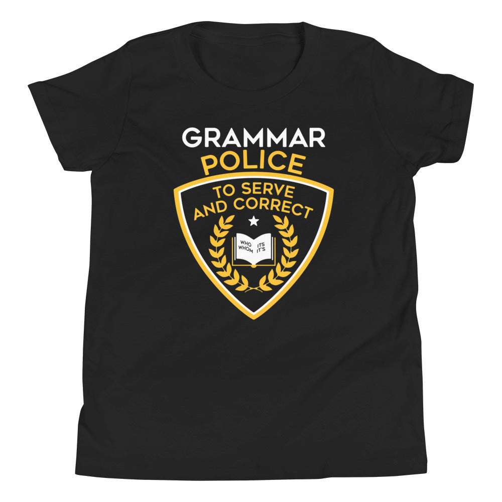 Grammar Police Kid's Youth Tee