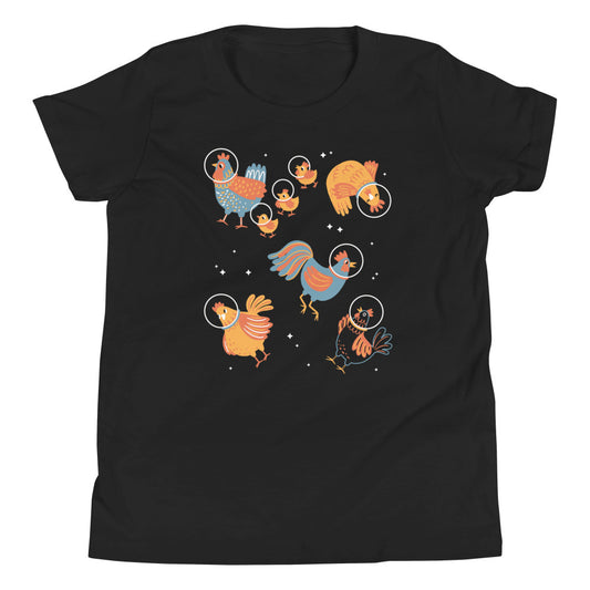 Chickens In Space Kid's Youth Tee
