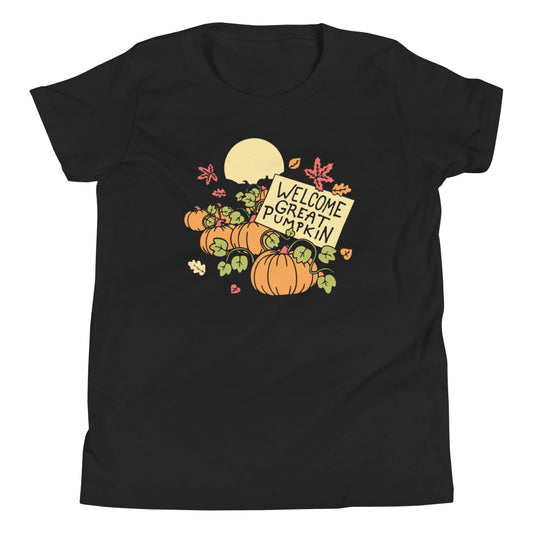 Welcome Great Pumpkin Kid's Youth Tee