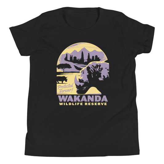 Wakanda Wildlife Reserve Kid's Youth Tee