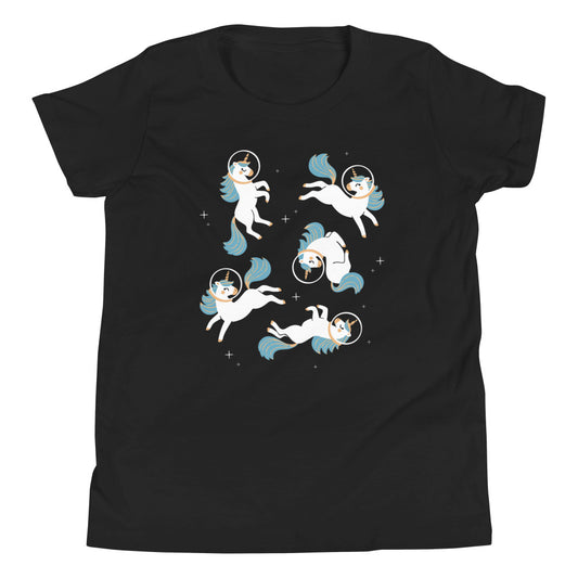 Unicorns In Space Kid's Youth Tee