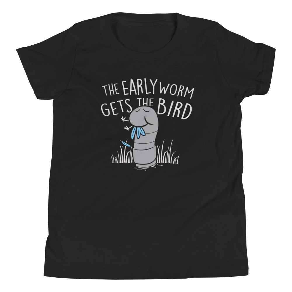 The Early Worm Gets The Bird Kid's Youth Tee
