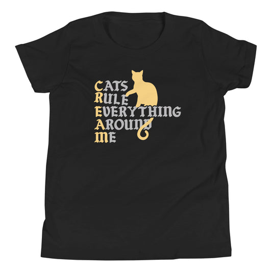 Cats Rule Everything Around Me Kid's Youth Tee