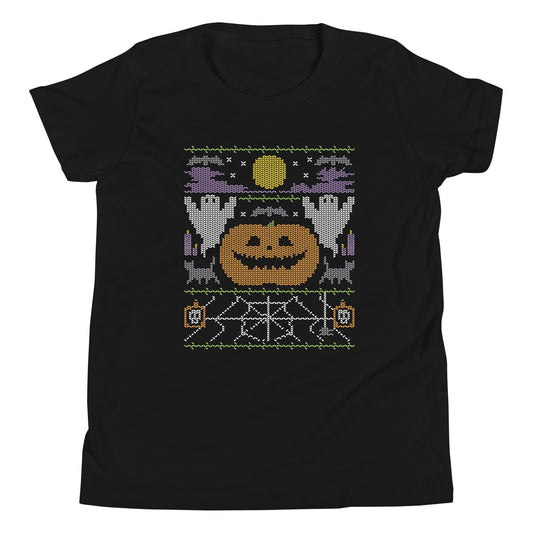 Ugly Halloween Sweater Kid's Youth Tee