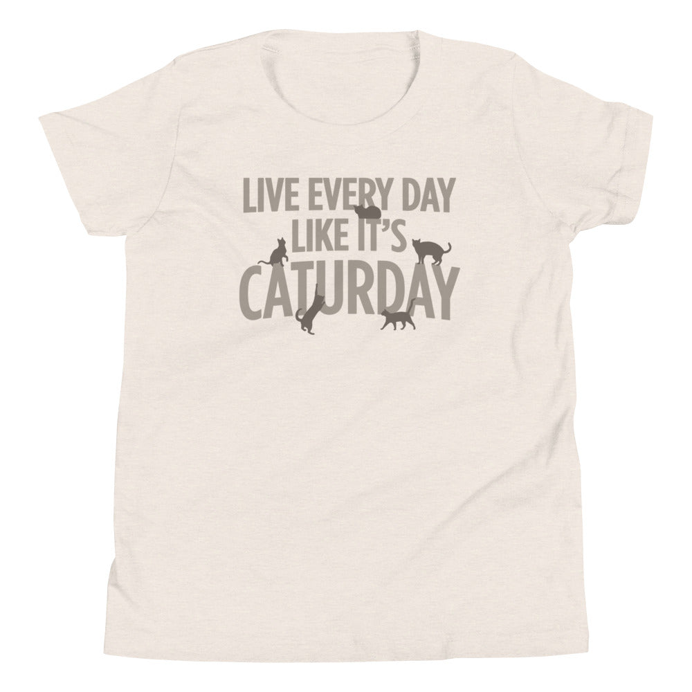 Live Every Day Like It's Caturday Kid's Youth Tee