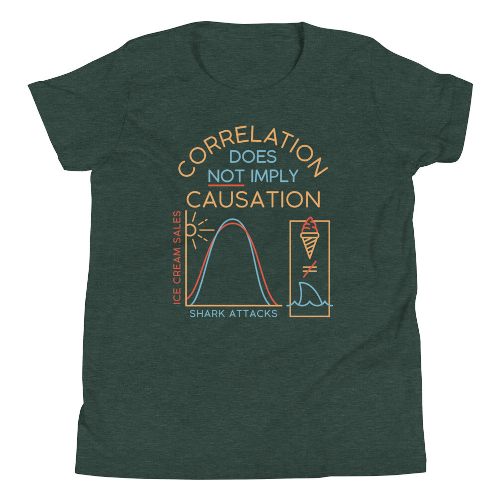 Correlation Does Not Imply Causation Kid's Youth Tee