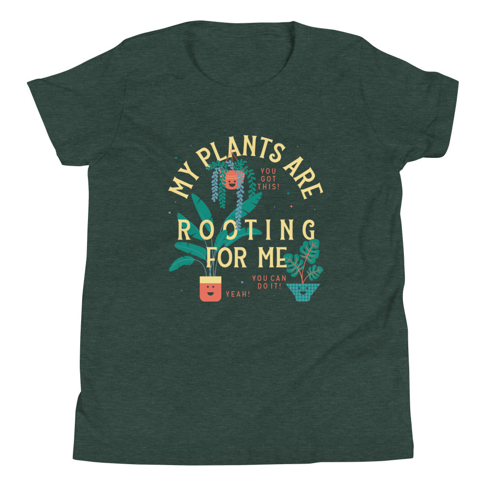 My Plants Are Rooting For Me Kid's Youth Tee