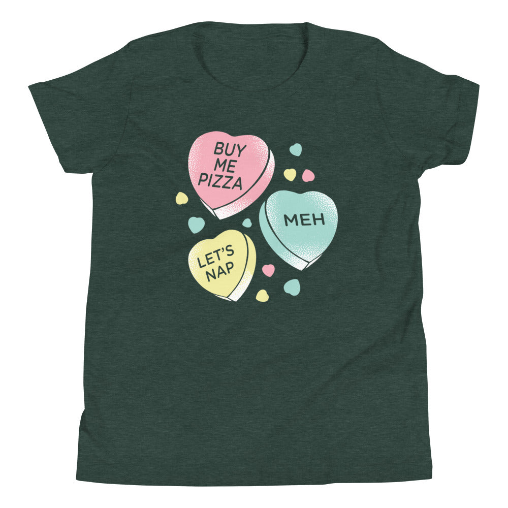 Candy Hearts Kid's Youth Tee