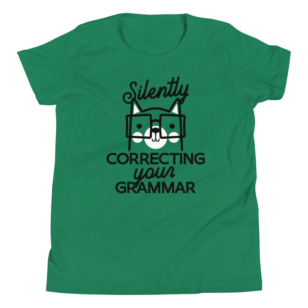 Silently Correcting Your Grammar Kid's Youth Tee