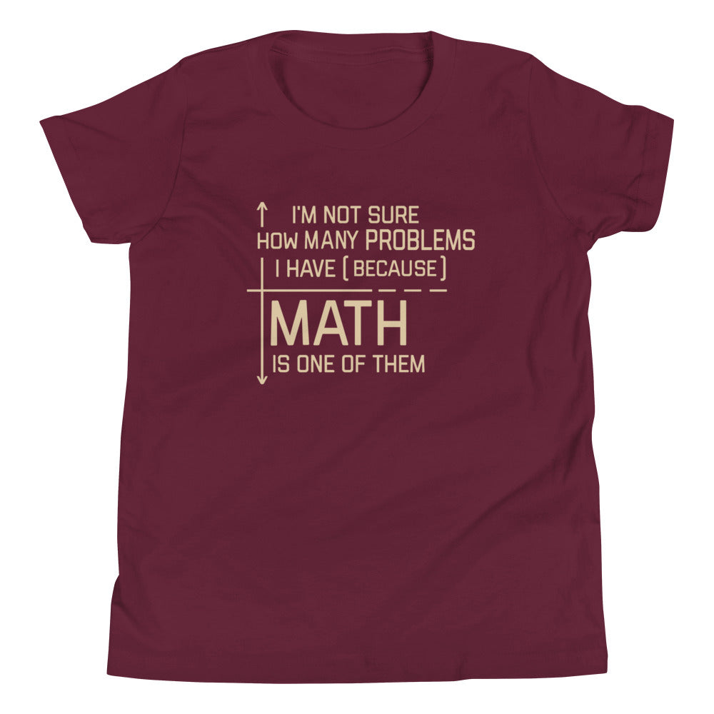 I'm Not Sure How Many Problems I Have Kid's Youth Tee