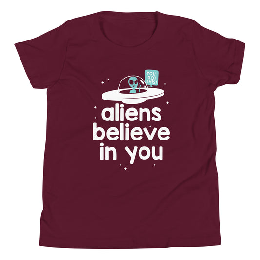 Aliens Believe In You Kid's Youth Tee