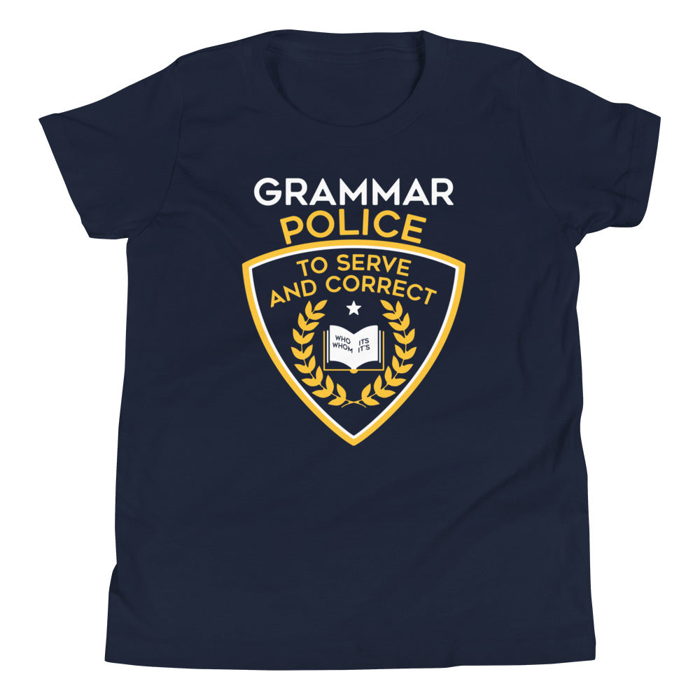 Grammar Police Kid's Youth Tee