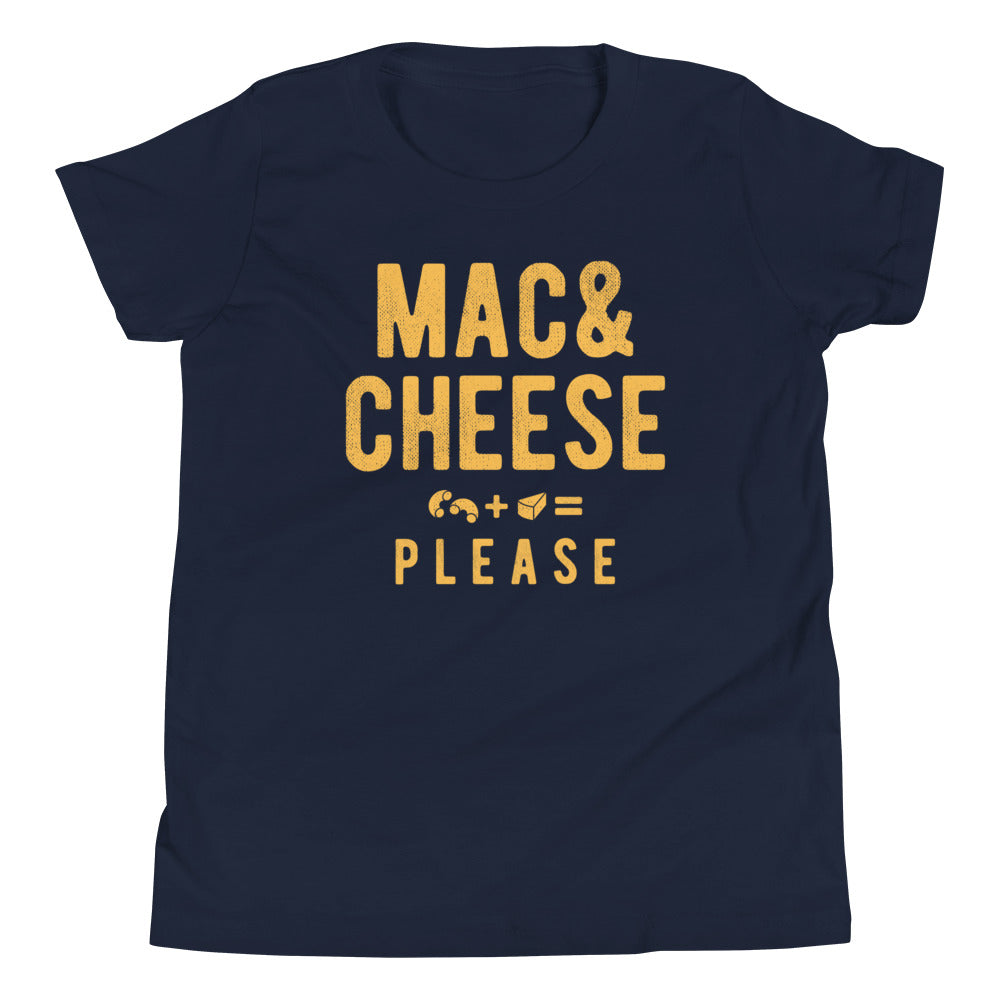 Mac And Cheese Please Kid's Youth Tee