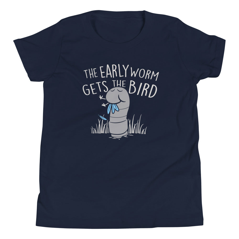 The Early Worm Gets The Bird Kid's Youth Tee