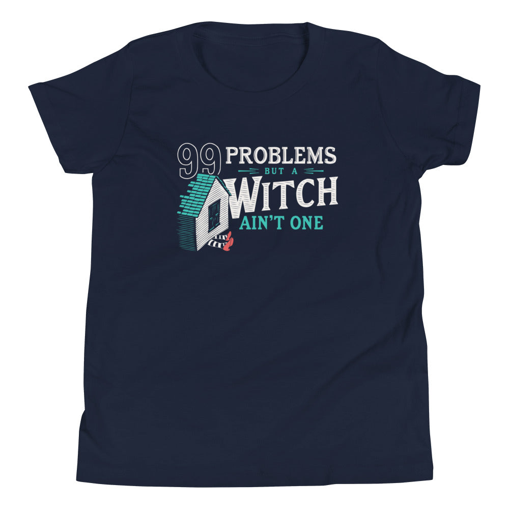 99 Problems But A Witch Ain't One Kid's Youth Tee