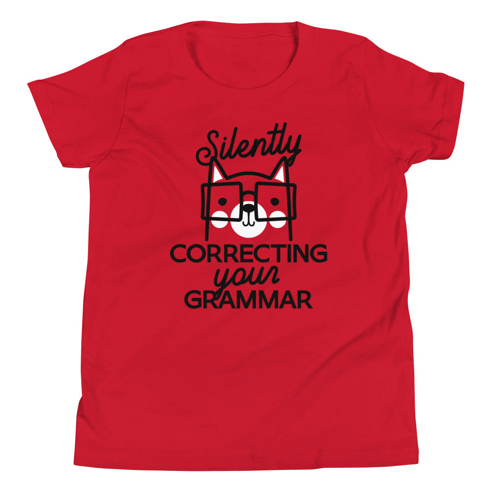Silently Correcting Your Grammar Kid's Youth Tee