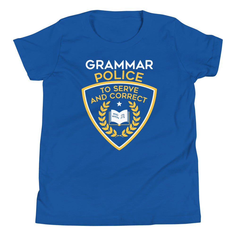 Grammar Police Kid's Youth Tee