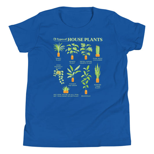Types Of House Plants Kid's Youth Tee