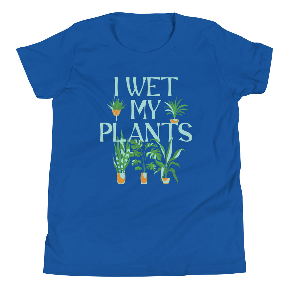 I Wet My Plants Kid's Youth Tee
