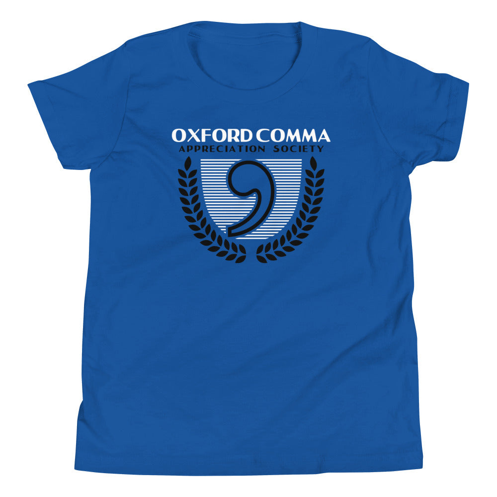 Oxford Comma Appreciation Society Kid's Youth Tee