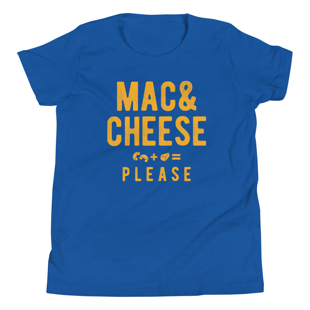 Mac And Cheese Please Kid's Youth Tee