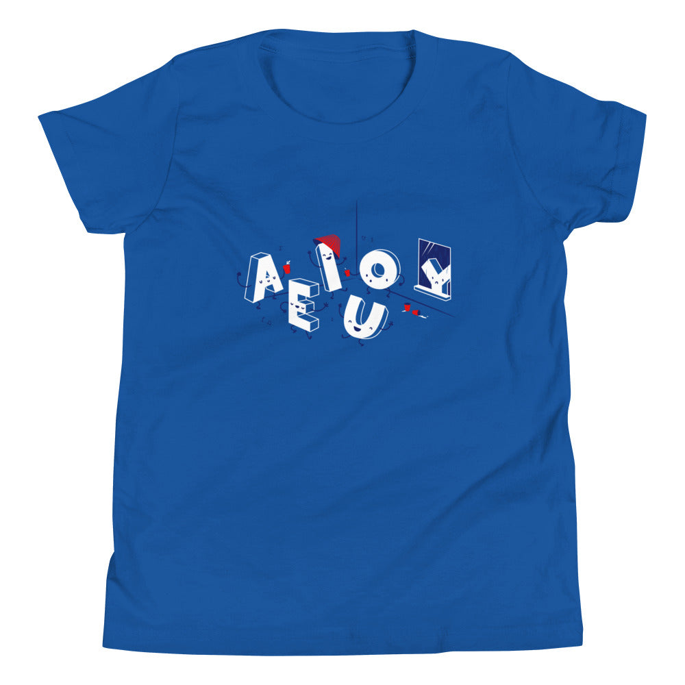 Vowel Party Time Kid's Youth Tee