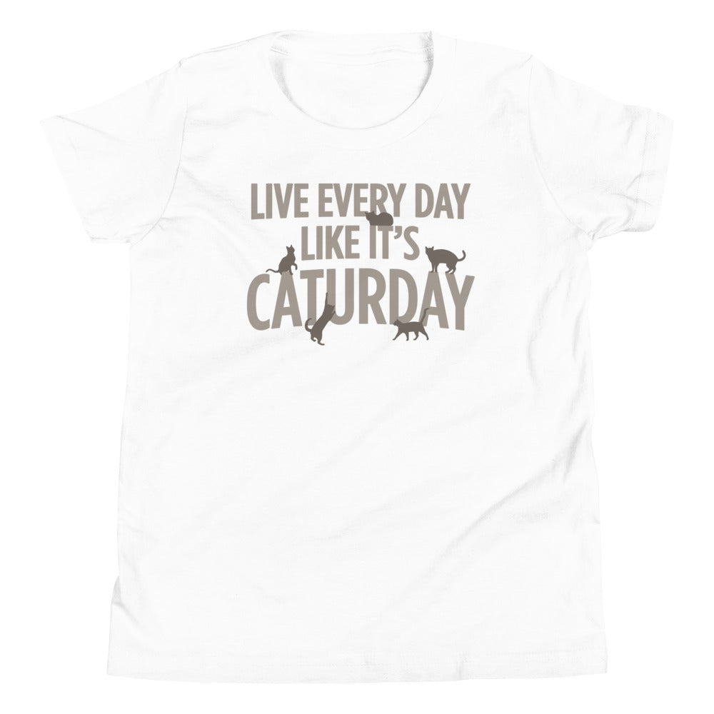 Live Every Day Like It's Caturday Kid's Youth Tee